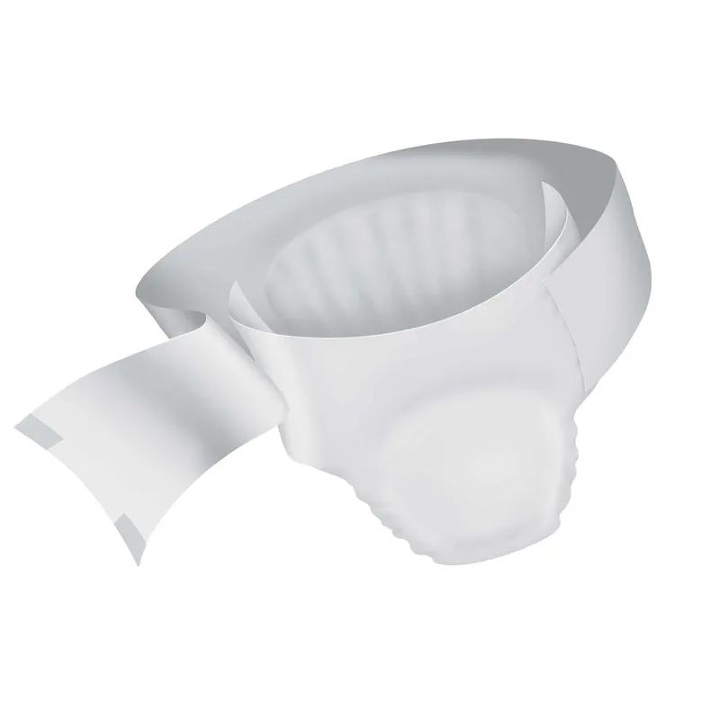 Prevail® Unisex Underwear XXXL White Textile Brief 10 Count/Bag 4 Bags/Case