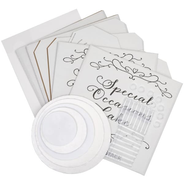 Cake Structure Set Separated 3-Tier Round 6IN, 10IN & 12IN 1/Set