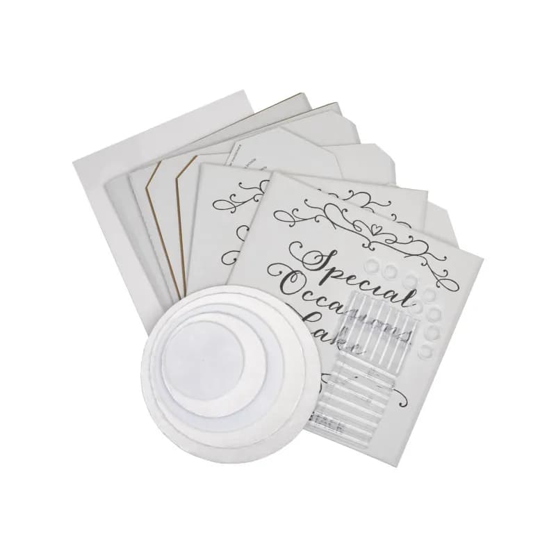 Cake Structure Set Separated 3-Tier Round 6IN, 10IN & 12IN 1/Set