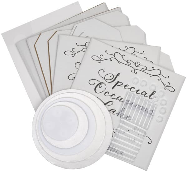 Cake Structure Set Separated 3-Tier Round 6IN, 10IN & 12IN 1/Set