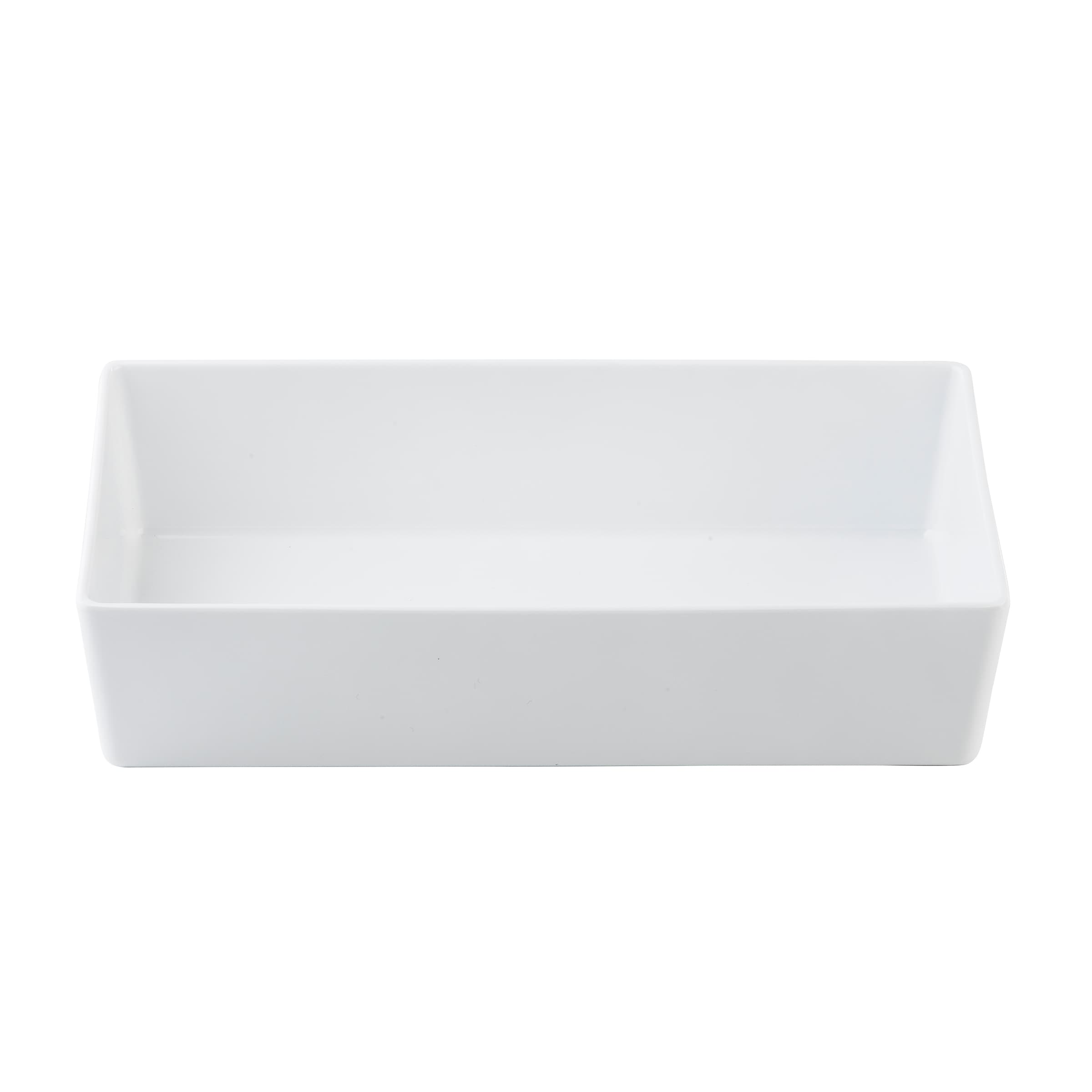 Simple Solutions™ Bowl 12.75X6.375X3 IN 3.25 QT Melamine White Third Size Dishwasher Safe 1/Each