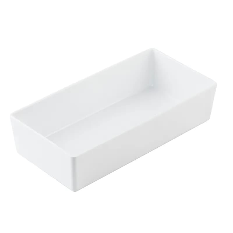 Simple Solutions™ Bowl 12.75X6.375X3 IN 3.25 QT Melamine White Third Size Dishwasher Safe 1/Each