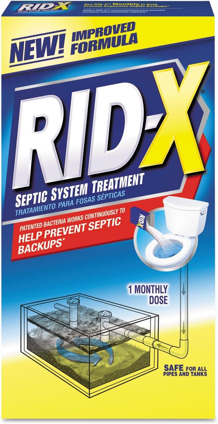 RID-X® Septic Tank Treatment 9.8 OZ Concentrate Powder 12 Count/Case