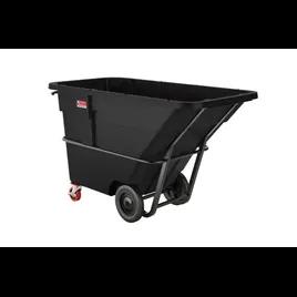 Utility Tilt Truck 85.87X41.28X49 IN 1.5 Cubic Yard Black Resin Heavy Duty 1/Case