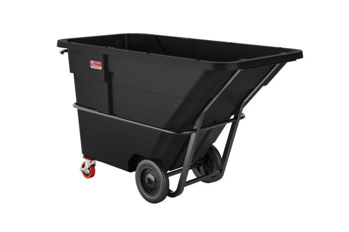 Utility Tilt Truck 85.87X41.28X49 IN 1.5 Cubic Yard Black Resin Heavy Duty 1/Case