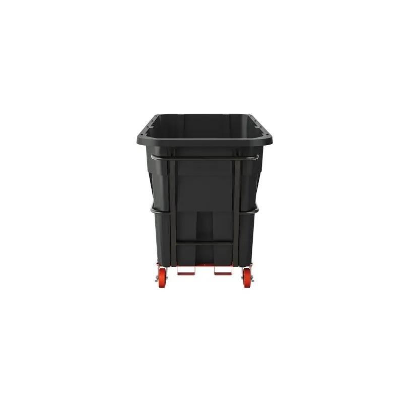 Utility Tilt Truck 85.87X41.28X49 IN 1.5 Cubic Yard Black Resin Heavy Duty 1/Case