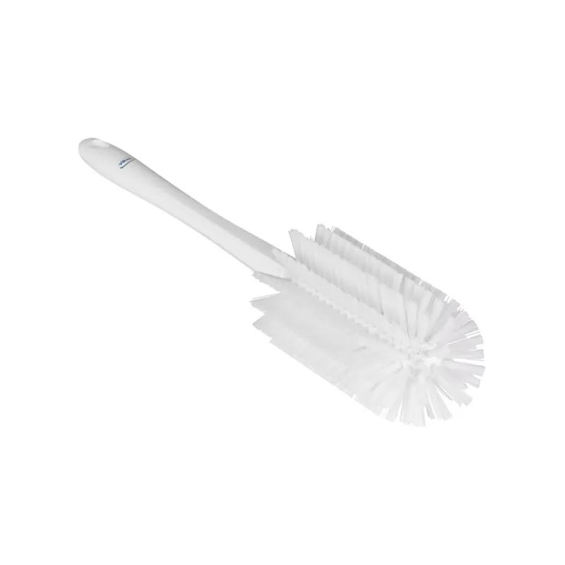 Vikan® Pipe Brush 16.9X3.1X3.1 IN PP Polyester PBT Stainless Steel White With Handle Medium 10/Case