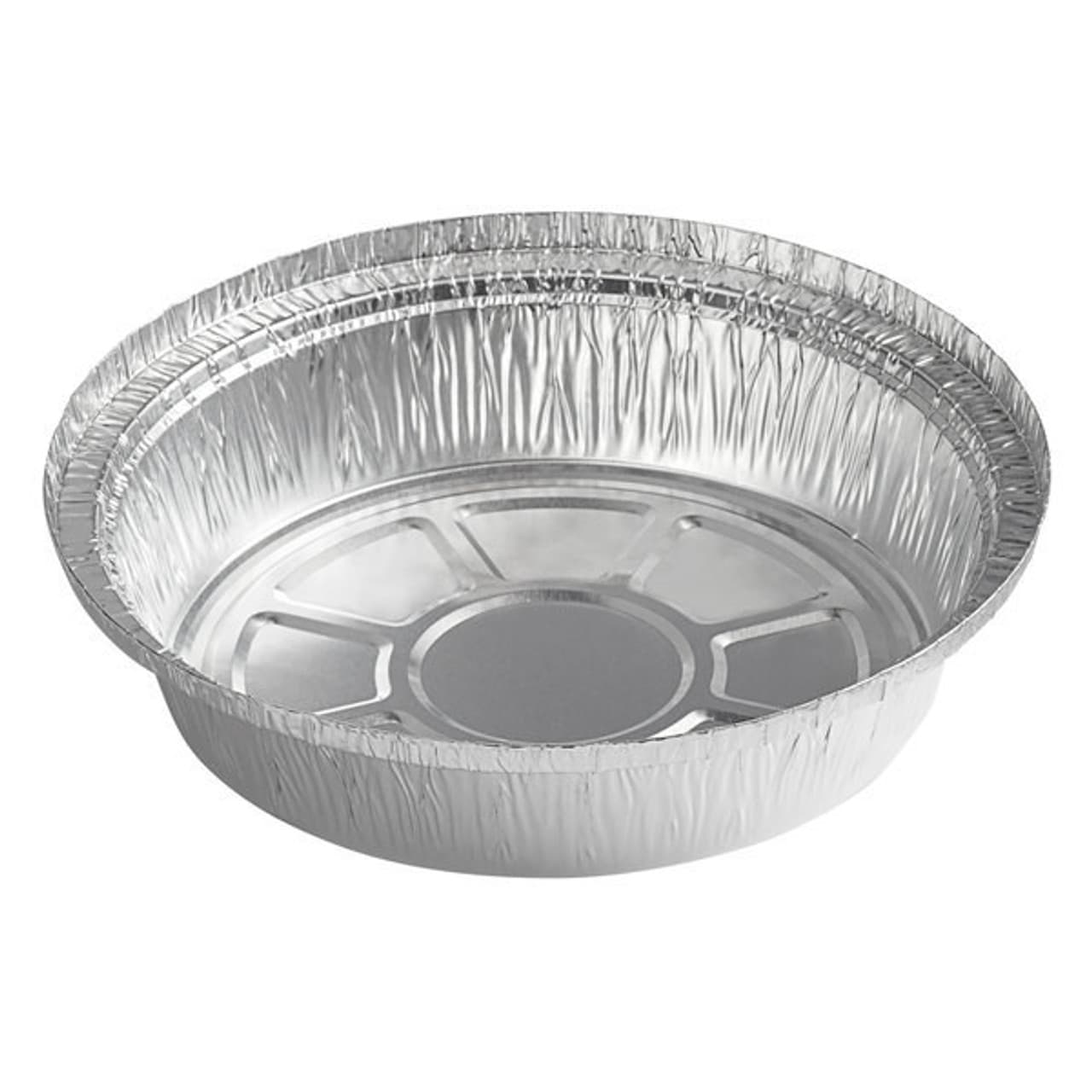 Food Container 9 IN Aluminum Silver Round 500/Case