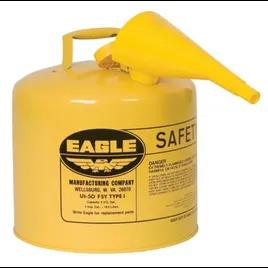 Eagle Type 1 Diesel Safety Can 5 GAL Yellow Steel With Funnel 1/Each