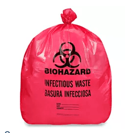 Victoria Bay Biohazard Bag Can Liner 33X39 IN 33 GAL Red 3.0MIL 10 Count/Roll 10 Rolls/Case