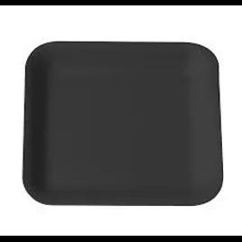 1S Meat Tray 5.25X5.25X0.5 IN 1 Compartment Polystyrene Foam Shallow Black Square 1000/Case