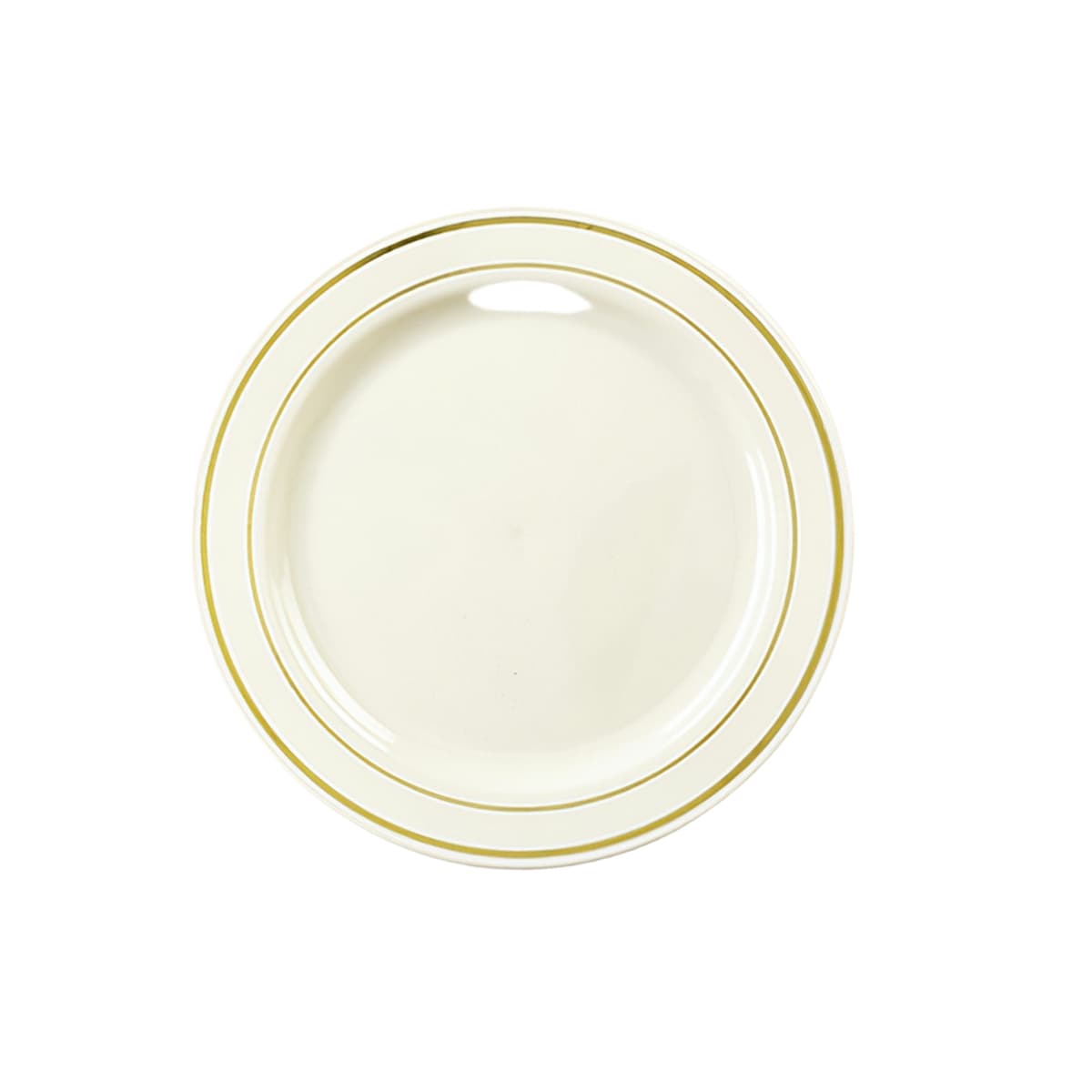 GlimmerWare Plate 10 IN Bone Gold 120/Case