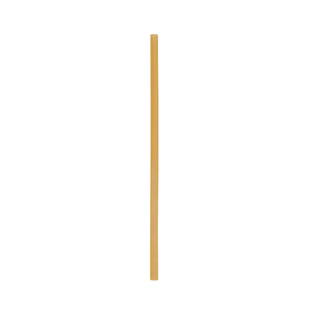 CompostZero™ Jumbo Straw 7.75 IN Natural Unwrapped 500 Count/Pack 4 Packs/Case 2000 Count/Case