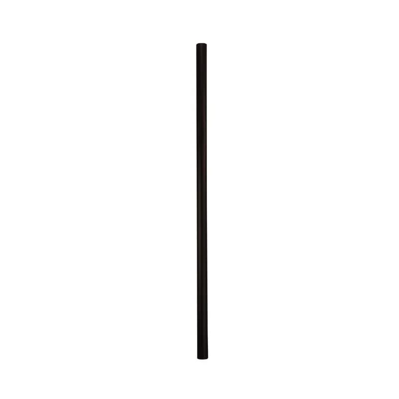 CompostZero™ Jumbo Straw 7.75 IN Black Unwrapped 500 Count/Pack 4 Packs/Case 2000 Count/Case