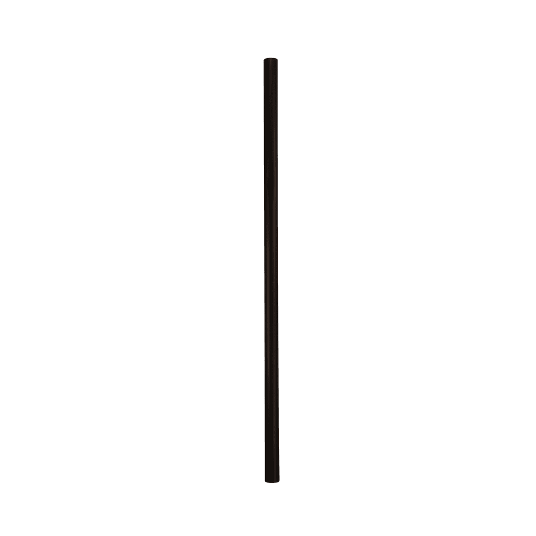 CompostZero™ Jumbo Straw 7.75 IN Black Unwrapped 500 Count/Pack 4 Packs/Case 2000 Count/Case