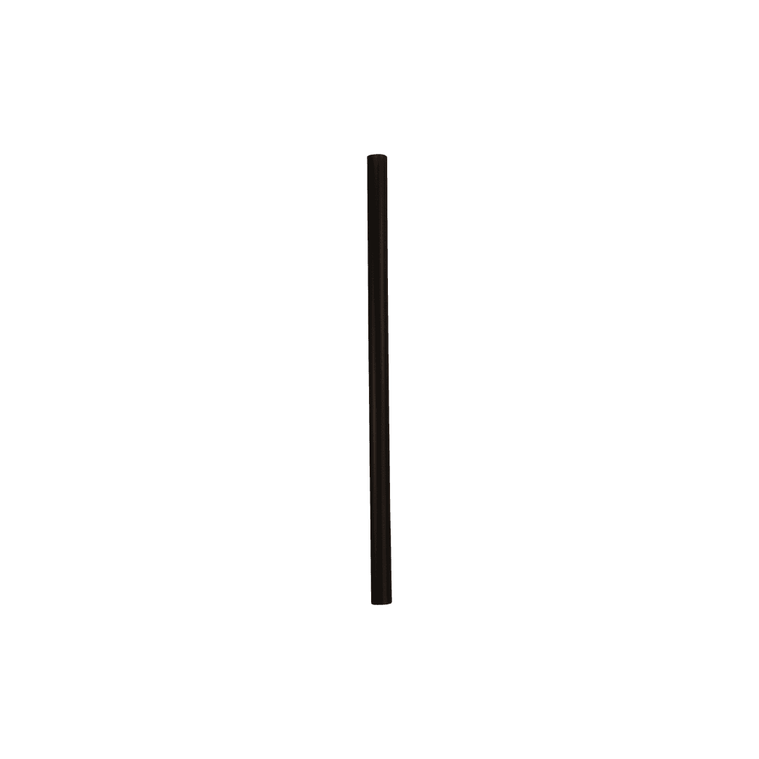 CompostZero™ Cocktail Straw 5.75 IN Black Unwrapped 500 Count/Pack 4 Packs/Case 2000 Count/Case