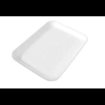 7H/7S Meat Tray 14.75X5.75X0.625 IN Polystyrene Foam White Rectangle 250/Case