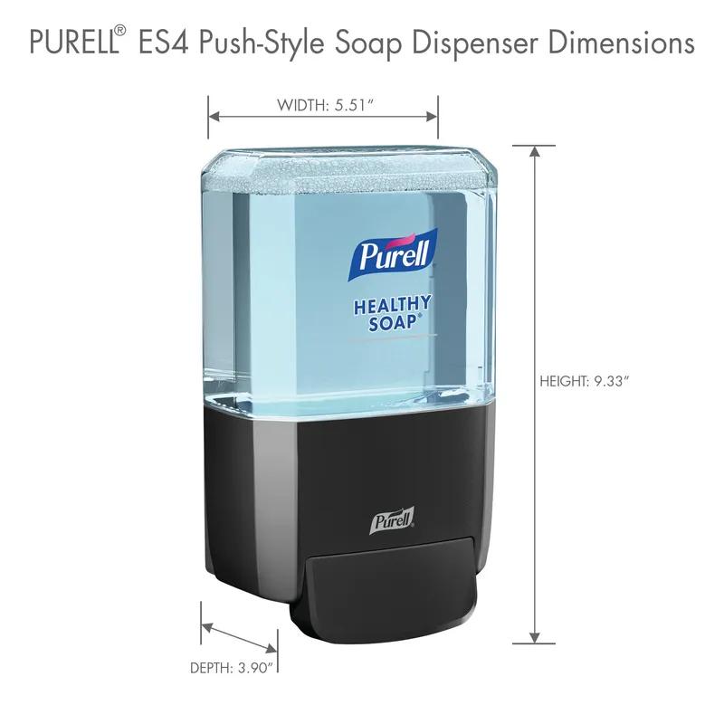 Purell® ES4 Soap Dispenser 1200 mL 10X6.5X5.38 IN Graphite Push Style Surface Mount 1/Each