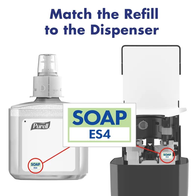 Purell® ES4 Soap Dispenser 1200 mL 10X6.5X5.38 IN Graphite Push Style Surface Mount 1/Each
