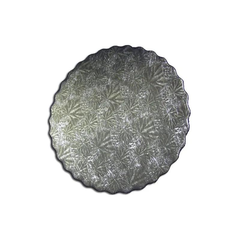 Cake Circle 12 IN Silver Scalloped 100/Case