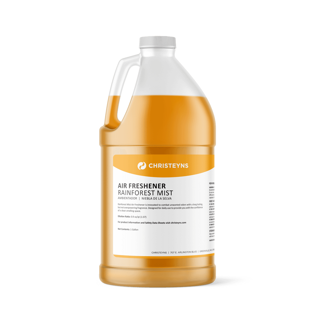 UNX Air Freshener Rainforest Mist Orange Liquid 1 GAL 4/Case