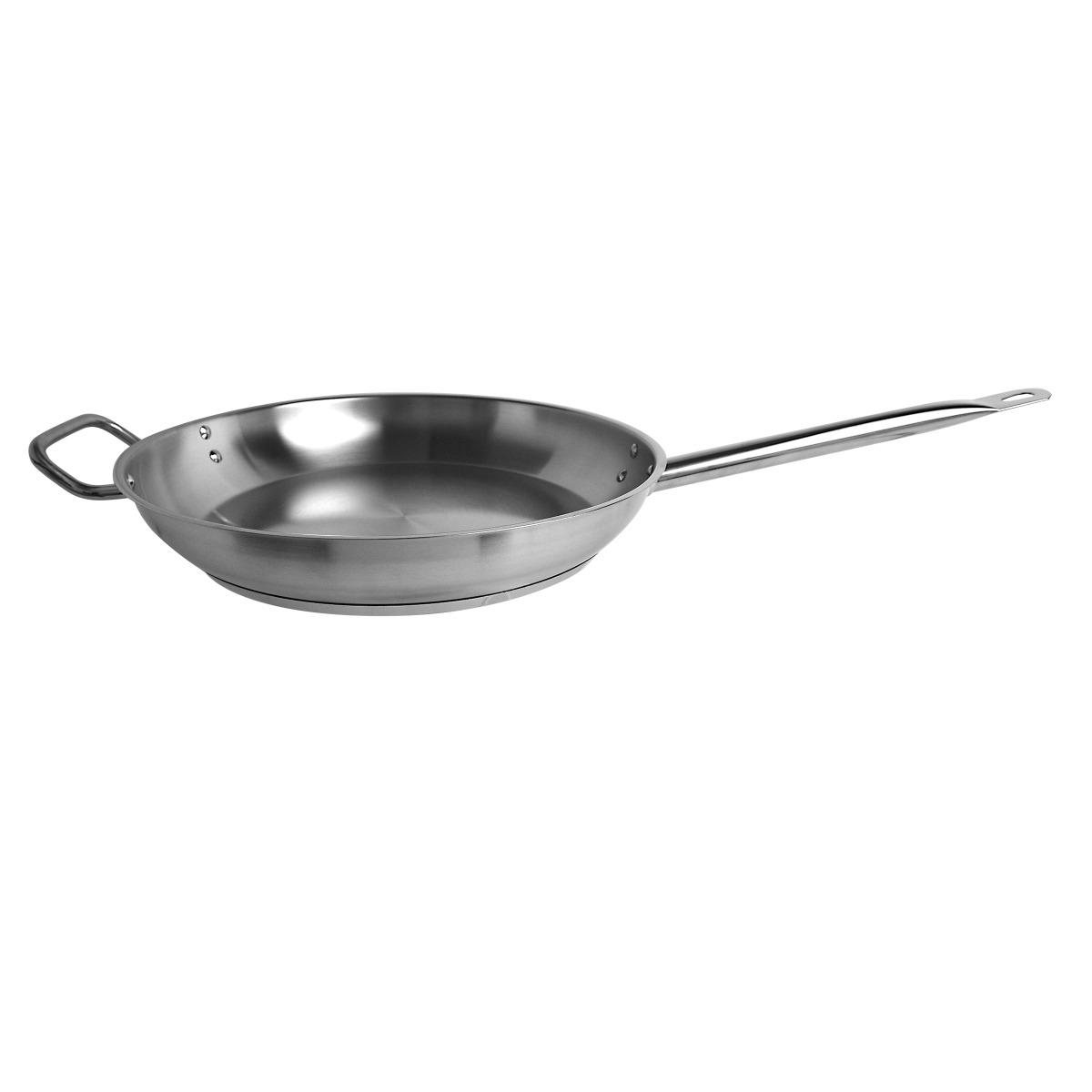 Fry Pan 25.2X13.19X2.99 IN Stainless Steel Dishwasher Safe Oven Safe 1/Each