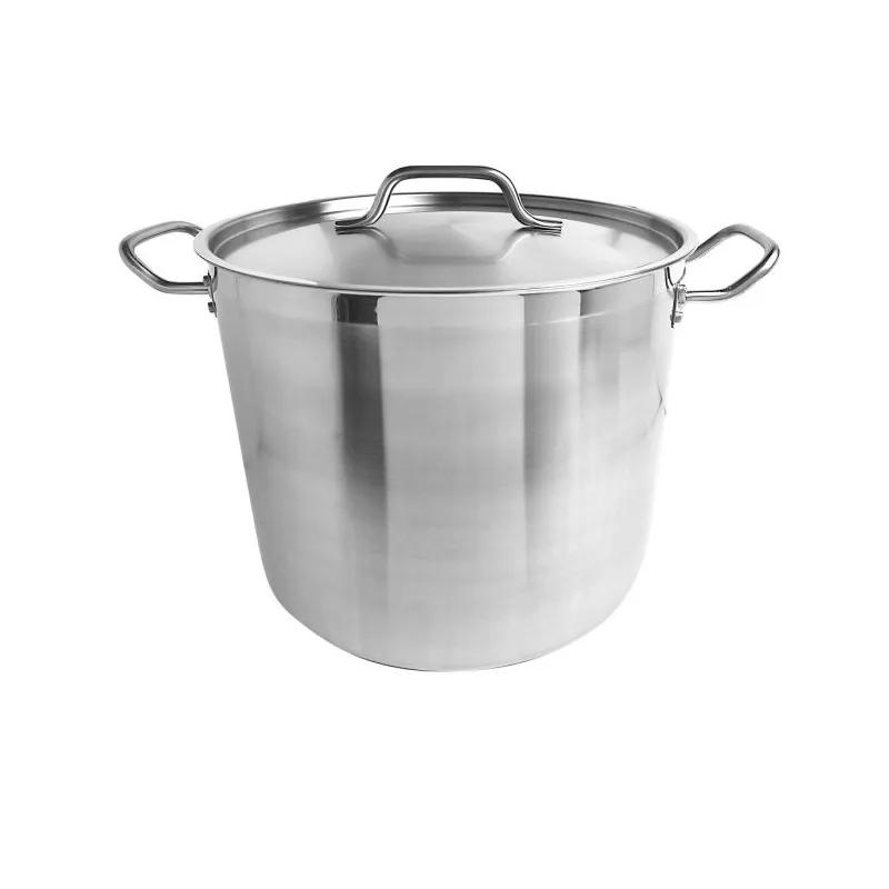 Stock Pot 12.5X10.5 IN 20 QT Stainless Steel Dishwasher Safe 1/Each