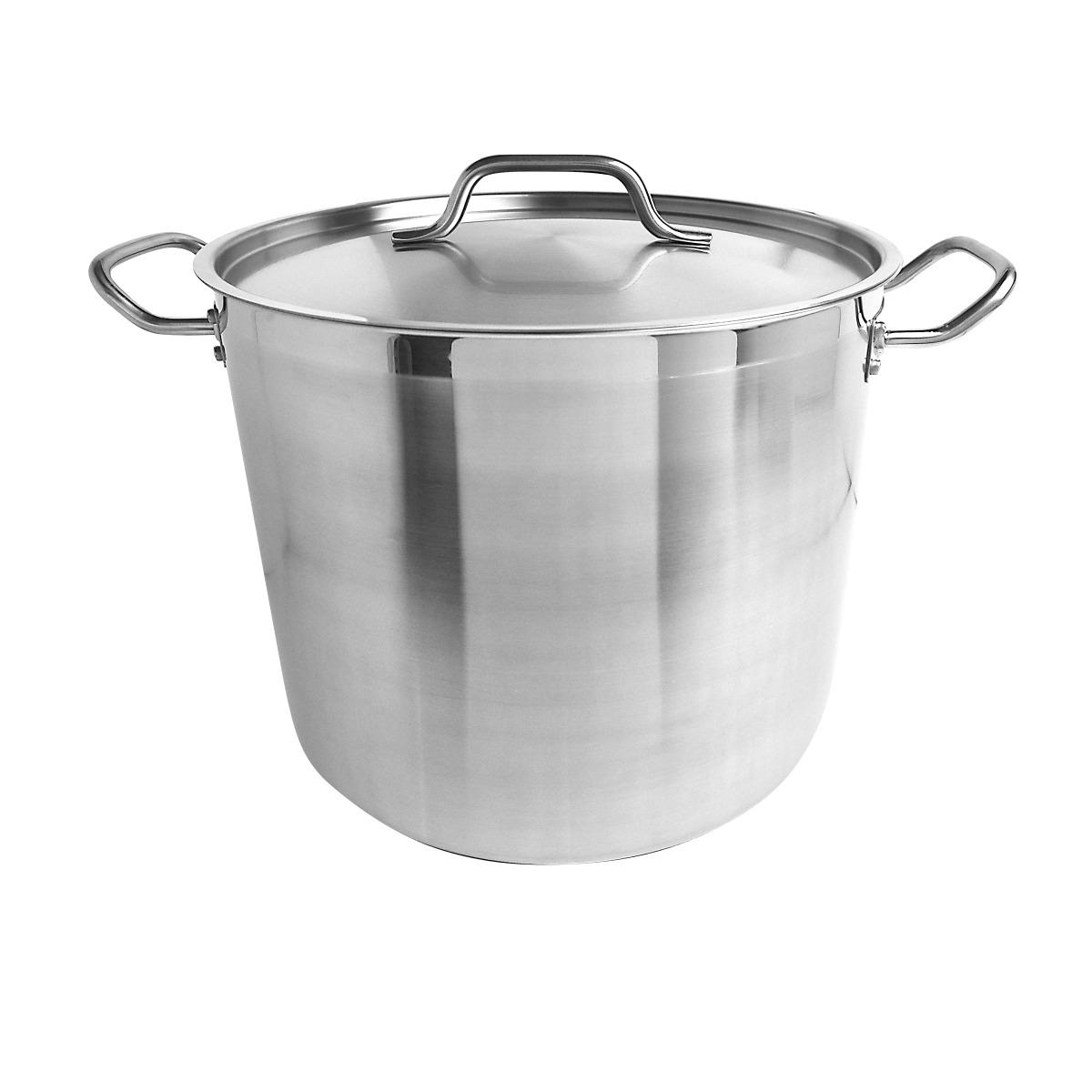 Stock Pot 16.59X12.36X12.28 IN 20 QT Stainless Steel Dishwasher Safe 1/Each