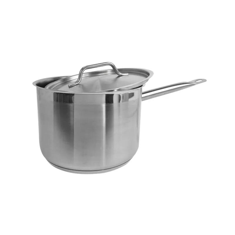 Sauce Pan 8.5X5.75 IN 4 QT Stainless Steel With Lid Dishwasher Safe Oven Safe 1/Each