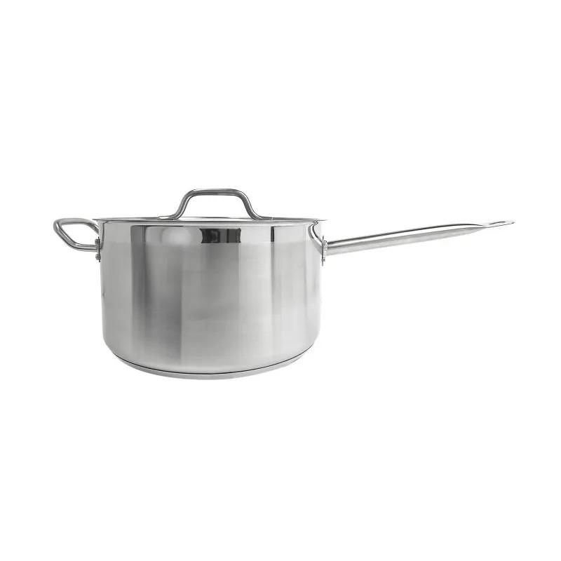 Sauce Pan 7X4 IN 10 GAL Stainless Steel With Lid Dishwasher Safe Oven Safe 1/Each