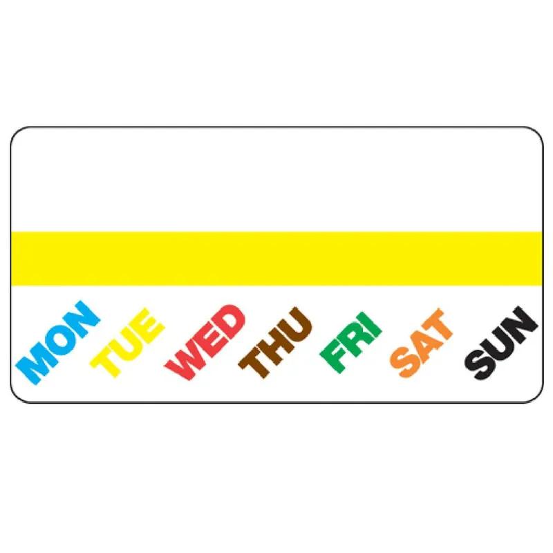 DuraLabel Prep-N-Print Flex Dow Label 2X1 IN Multicolor Wax Coated Paper Peel E-Z Edge® Waterproof 4000 Count/Pack