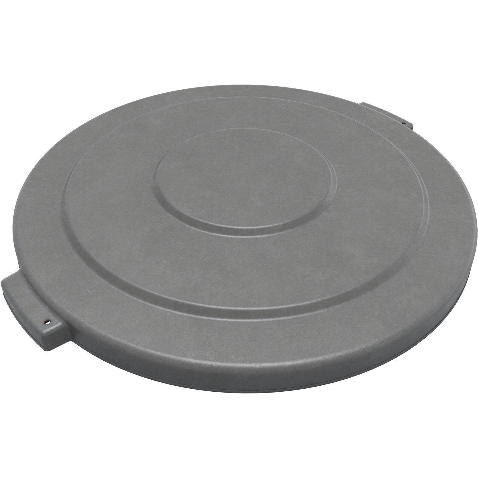 Bronco™ Lid 44 GAL Gray Round HDPE 3/Case
