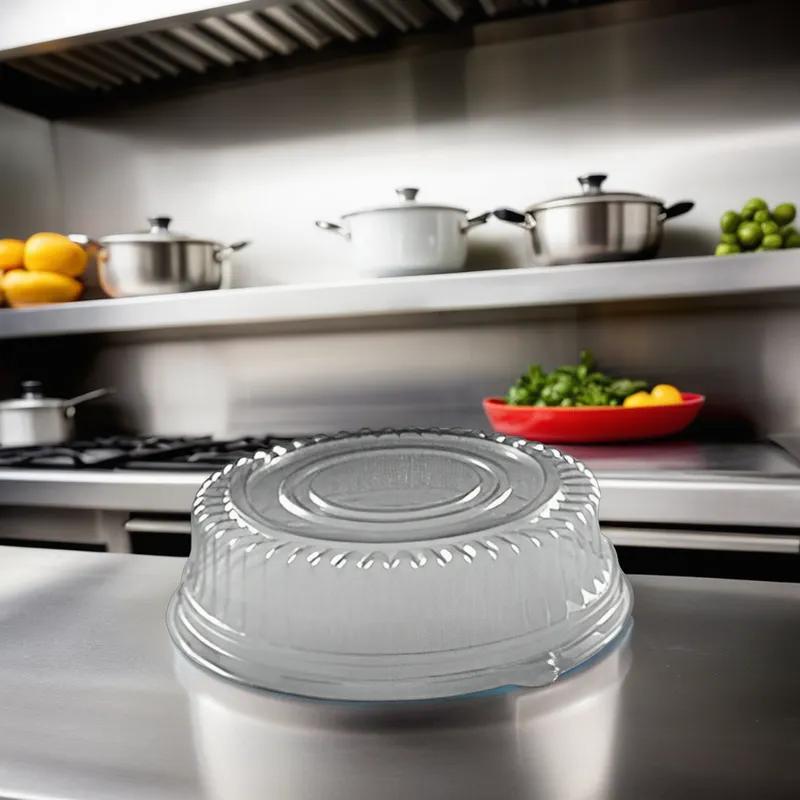 Polar Pak® Ebony Lid Dome 12.44X2.38 IN PET Clear Round For Container 50/Case