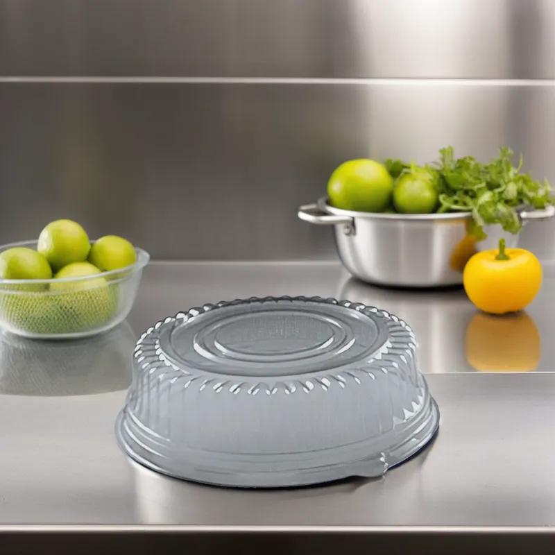 Polar Pak® Ebony Lid Dome 12.44X2.38 IN PET Clear Round For Container 50/Case