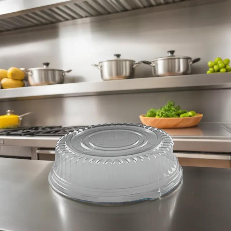 Polar Pak® Ebony Lid Dome 12.44X2.38 IN PET Clear Round For Container 50/Case