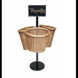 Basket 30X26X46 IN Powder Coated Metal 3 Baskets Display Floor Adjustable 1/Each