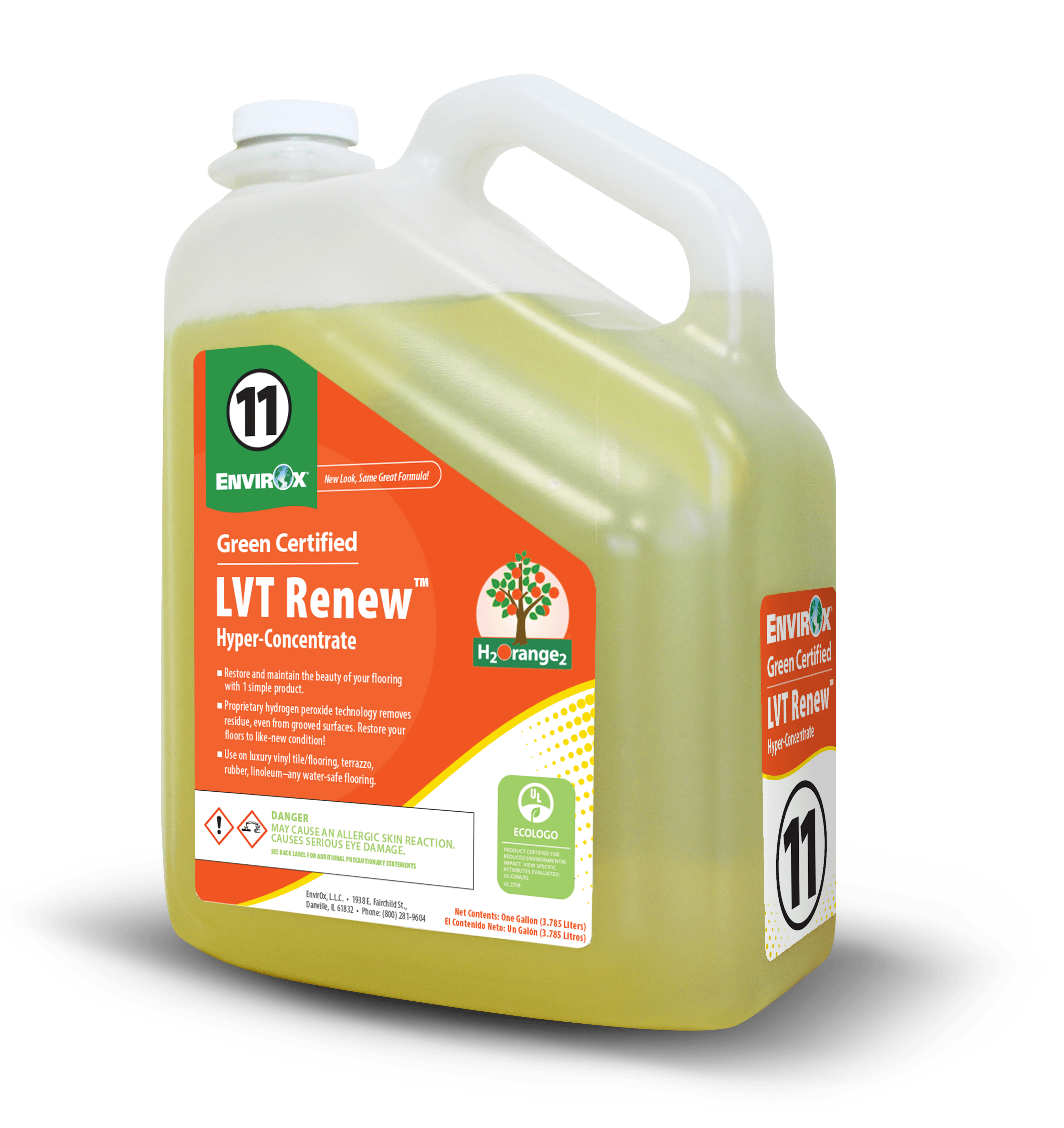 H2Orange2 LVT Renew Fresh Orange Floor Cleaner 1 GAL 2/Case