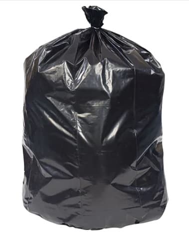 Can Liner 38X58 IN 60 GAL Black PIR 1.5MIL Roll 10 Count/Pack 10 Packs/Case 100 Count/Case