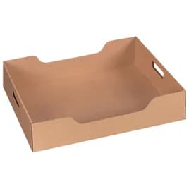 Catering Box Serving Tray Large (LG) 20.25X13.75X4.75 IN Corrugated Paperboard Kraft Rectangle 15/Case