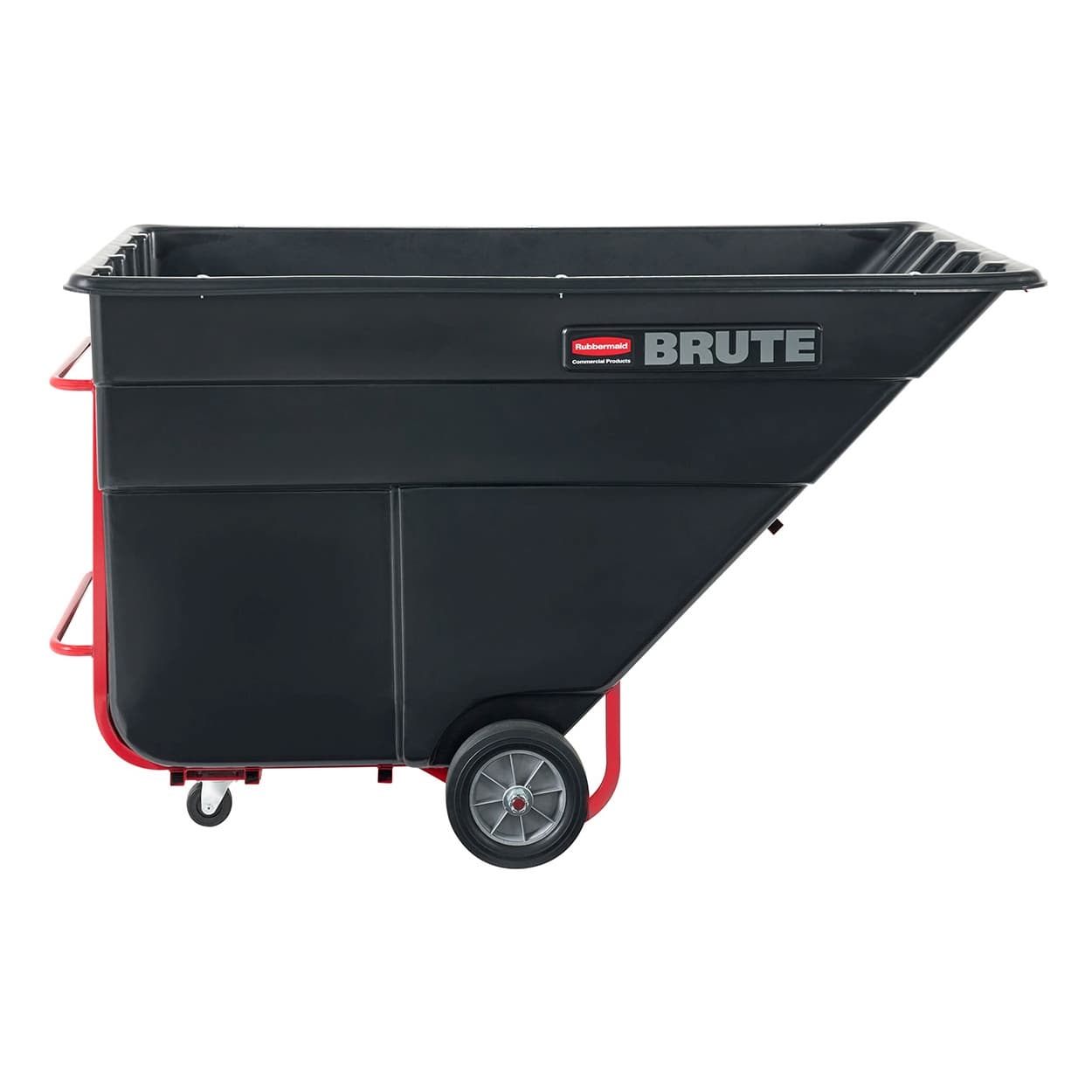 Brute® Utility Tilt Truck 84.00X57.0X51.00 IN 2.5 Cubic Yard 2300 LB Black Resin Heavy Duty Rotomolded 1/Each
