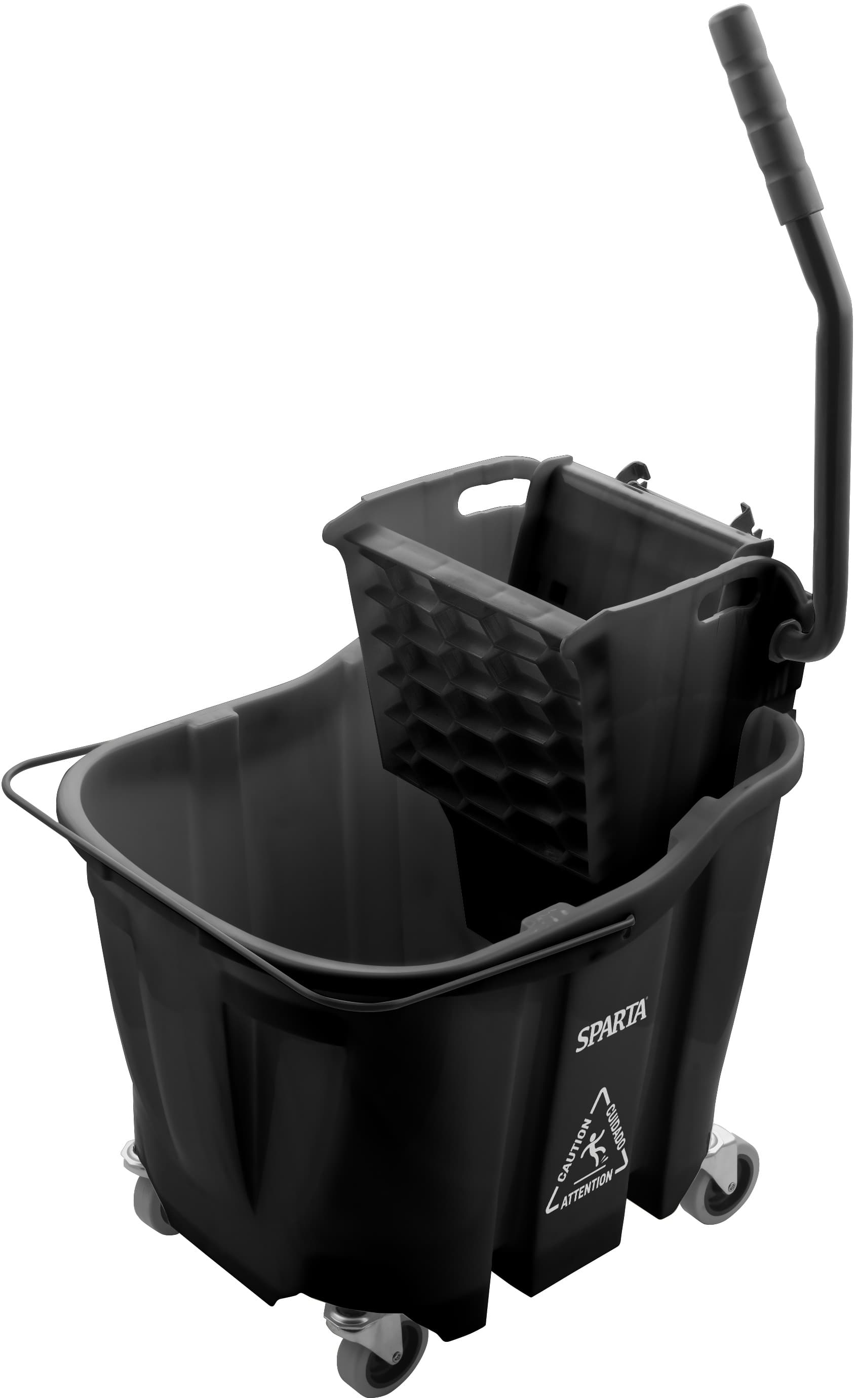 OmniFit™ Mop Bucket & Wringer 21X18X36 IN 35 QT PP Black Combo 1/Each