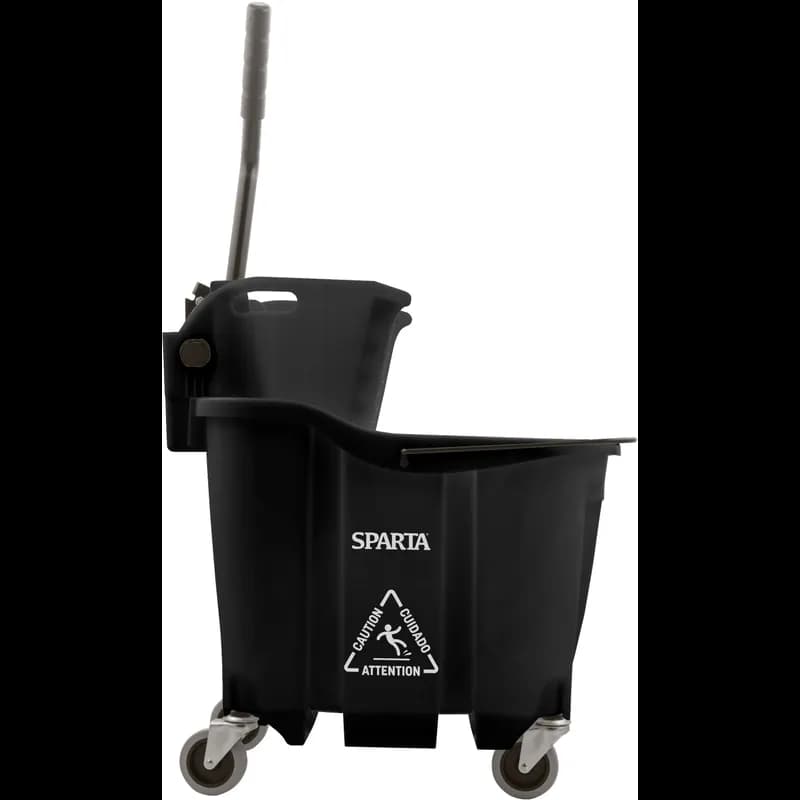 OmniFit™ Mop Bucket & Wringer 21X18X36 IN 35 QT PP Black Combo 1/Each