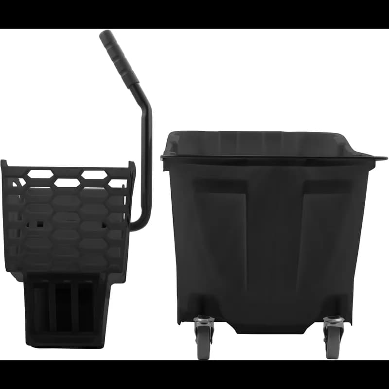 OmniFit™ Mop Bucket & Wringer 21X18X36 IN 35 QT PP Black Combo 1/Each