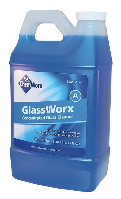 GlassWorx Glass Cleaner 2 L Liquid Concentrate Solvent-Based 1/Case