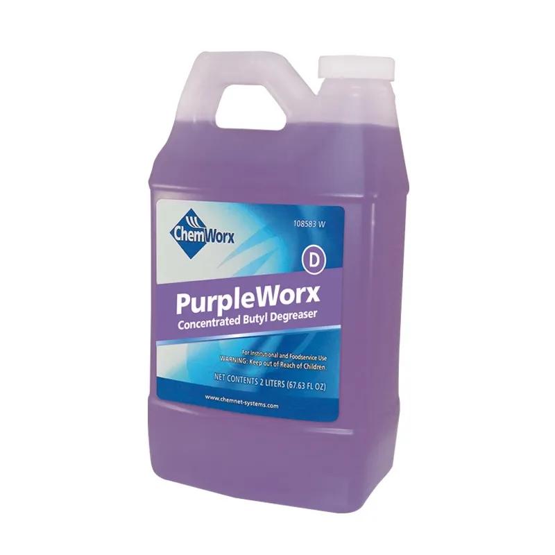 PurpleWorx Degreaser All Purpose Cleaner 2 L Kitchen Alkaline Liquid Concentrate 1/Case