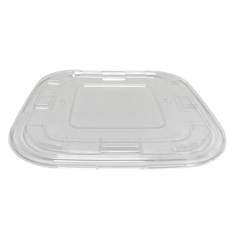Lid 14.4X14.4X0.57 IN PET Clear Square For 160-240 OZ Bowl 25/Case