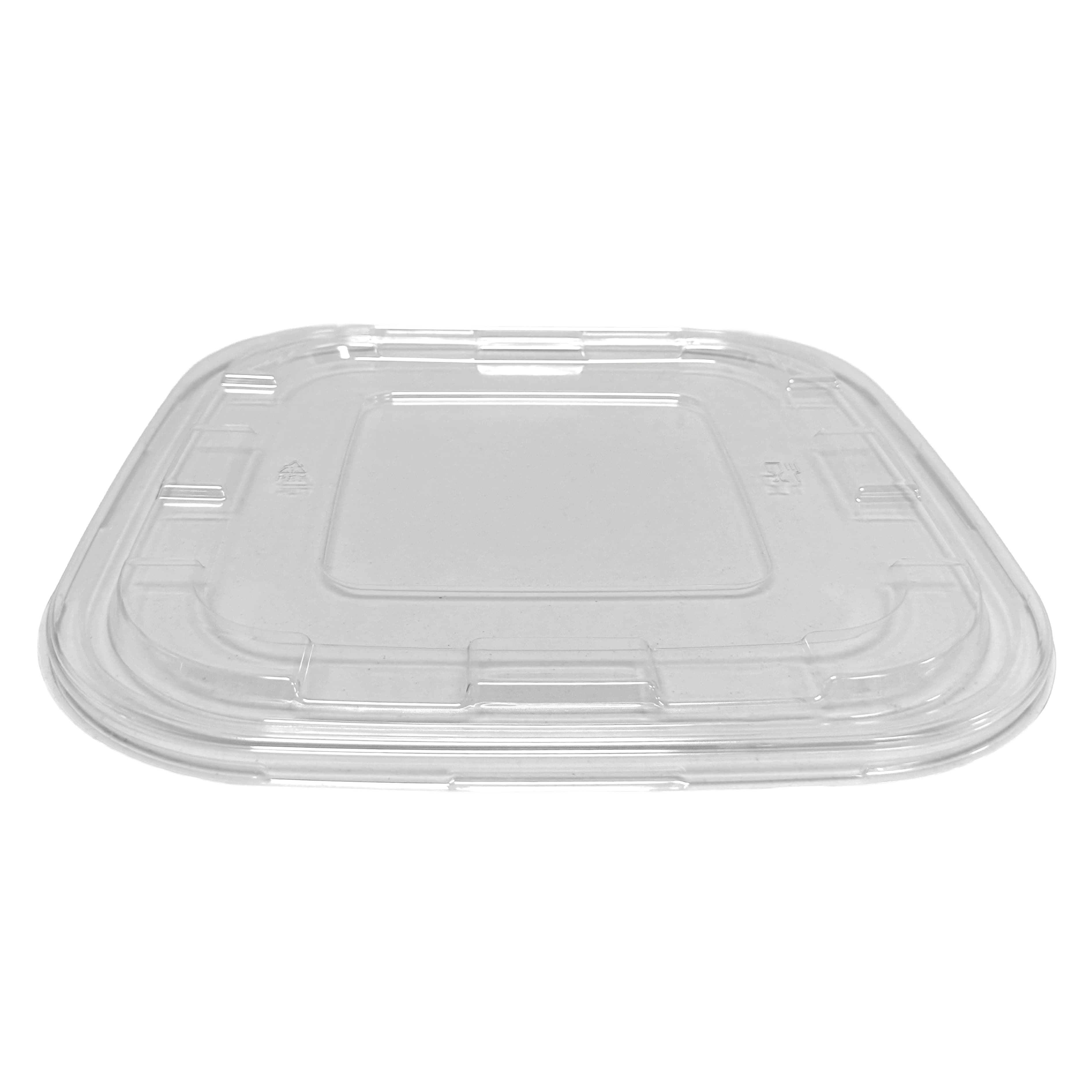 Lid 14.4X14.4X0.57 IN PET Clear Square For 160-240 OZ Bowl 25/Case