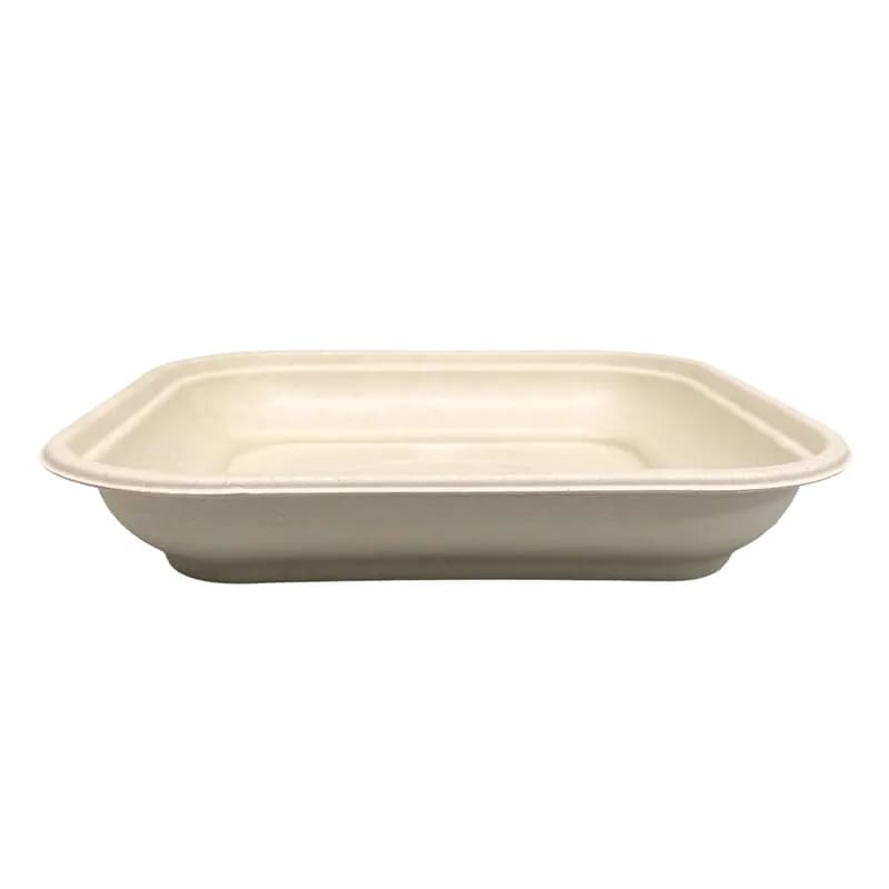Bowl 80 OZ Pulp Fiber Kraft Square Unlaminated 50/Case