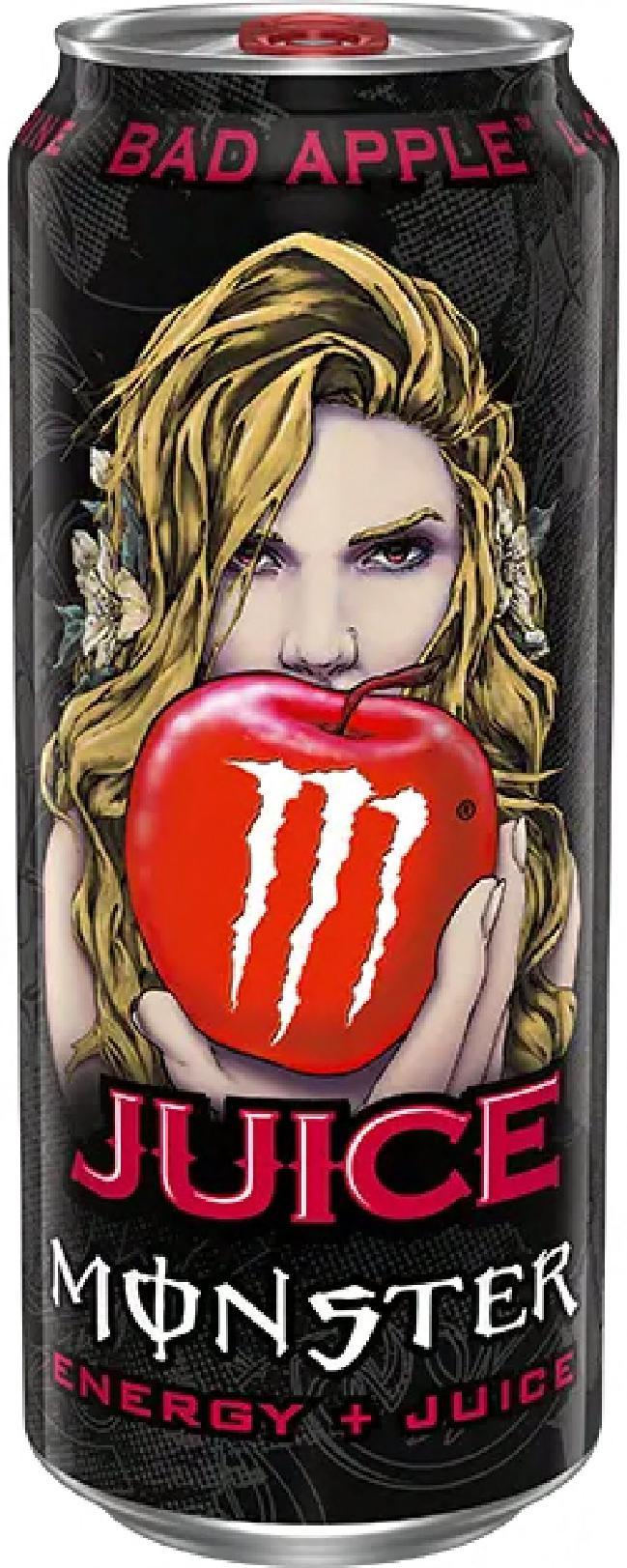 Juice Monster Bad Apple Energy Drink 16 FLOZ 24/Case
