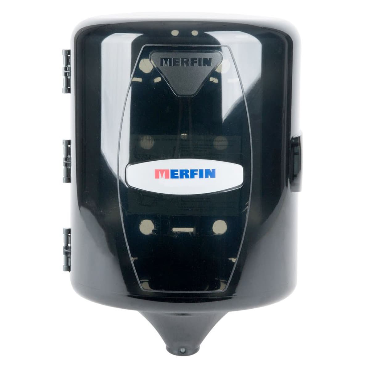 Merfin® Paper Towel Dispenser Plastic Black Centerpull 1/Each